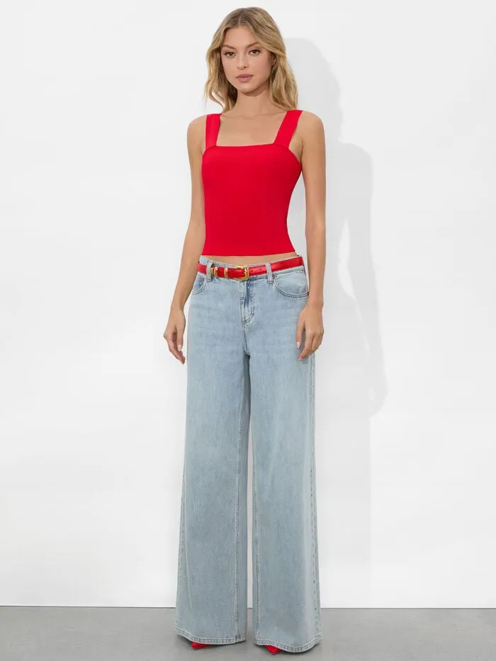 Alice Olivia TOPS WOMEN TORIE TANK Bright Ruby