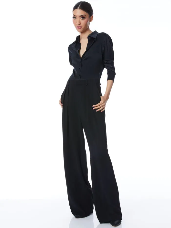 Alice Olivia TOPS WOMEN WILLA FITTED TOP Black