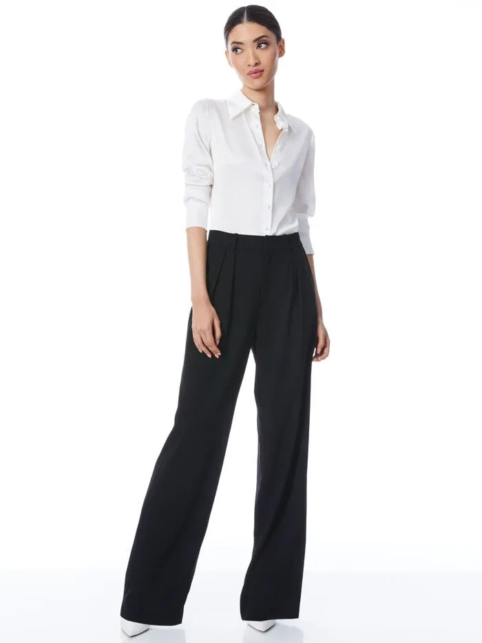 Alice Olivia TOPS WOMEN WILLA FITTED TOP White