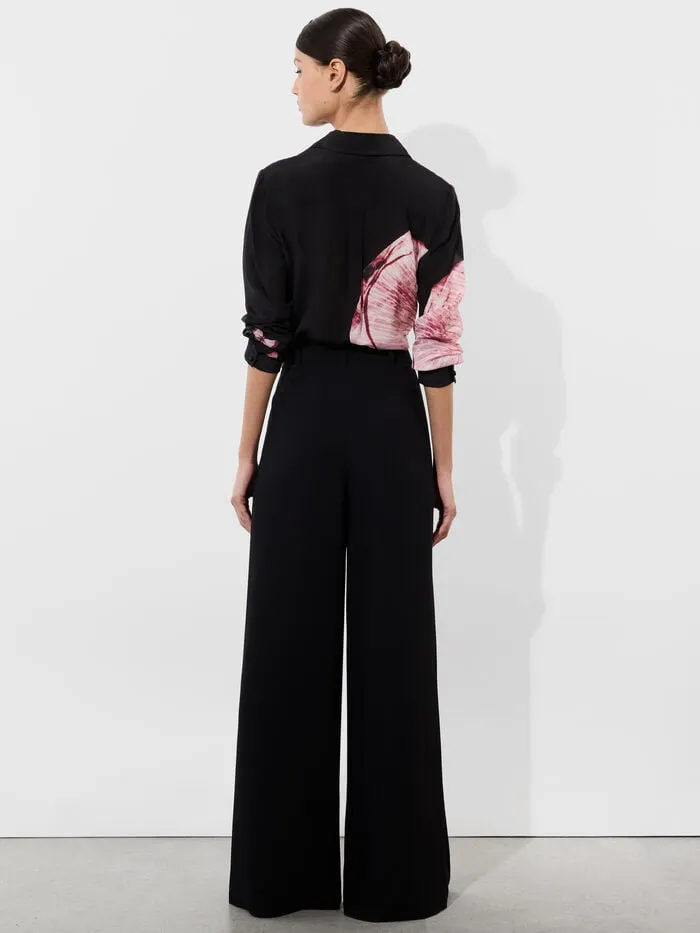 Alice Olivia TOPS WOMEN WILLA PLACKET TOP Luna Floral