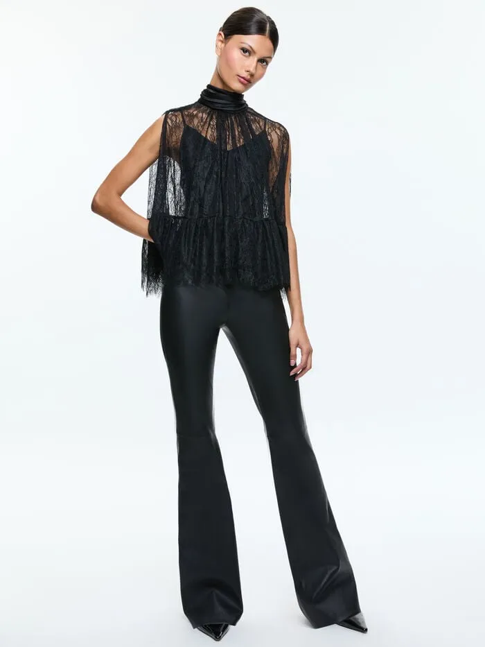 Alice Olivia TOPS WOMEN ZENON TOP WITH CAMI Black