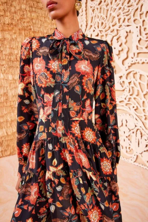 Aliya Dress Hellebore Women Ulla Johnson Dresses Aliya Dress Hellebore Women Ulla Johnson Dresses