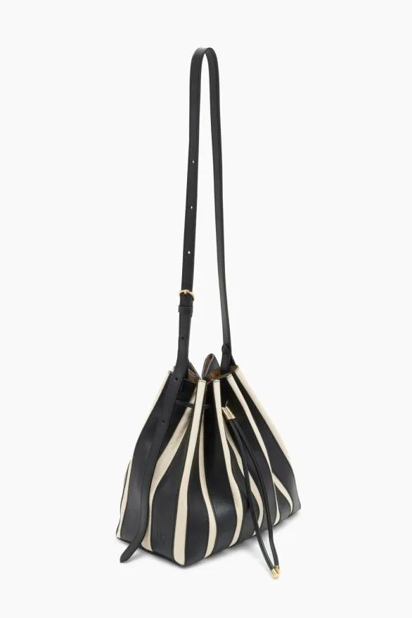 Alma Everyday Bucket Noir Stripe Women Ulla Johnson Handbags Alma Everyday Bucket Noir Stripe Women Ulla Johnson Handbags