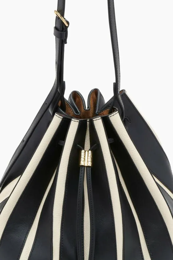 Alma Everyday Bucket Noir Stripe Women Ulla Johnson Handbags Alma Everyday Bucket Noir Stripe Women Ulla Johnson Handbags
