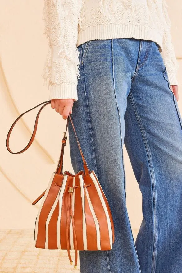 Alma Everyday Bucket Sierra Stripe Women Ulla Johnson Handbags Alma Everyday Bucket Sierra Stripe Women Ulla Johnson Handbags