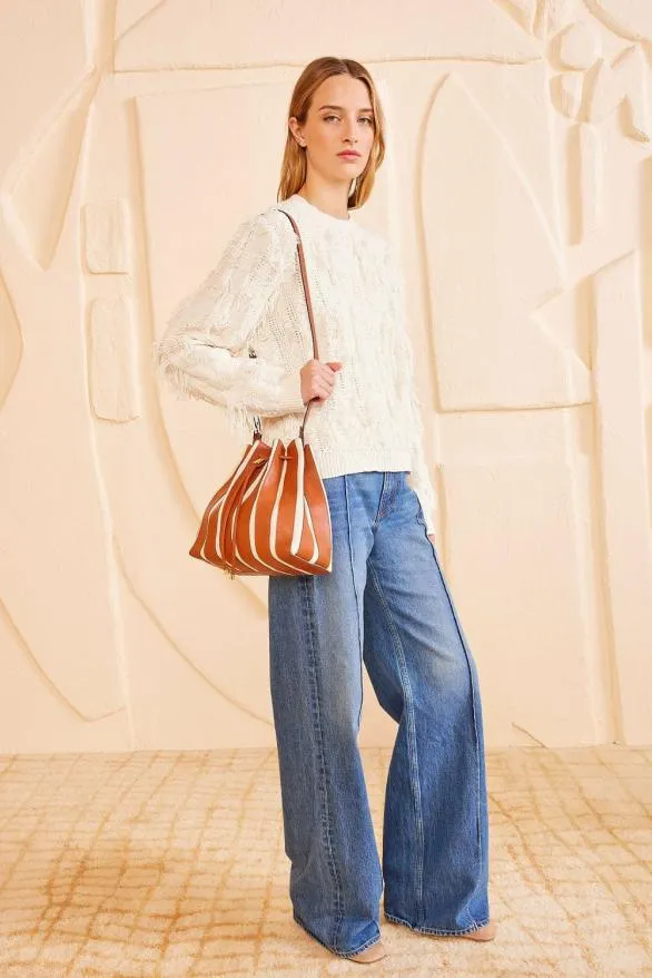Alma Everyday Bucket Sierra Stripe Women Ulla Johnson Handbags Alma Everyday Bucket Sierra Stripe Women Ulla Johnson Handbags