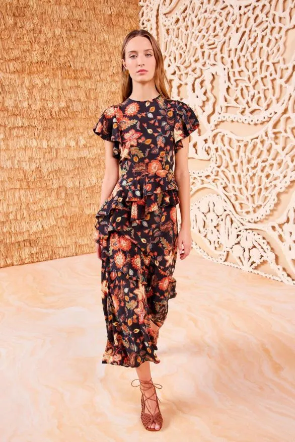 Amaia Dress Hellebore Women Ulla Johnson Dresses Amaia Dress Hellebore Women Ulla Johnson Dresses