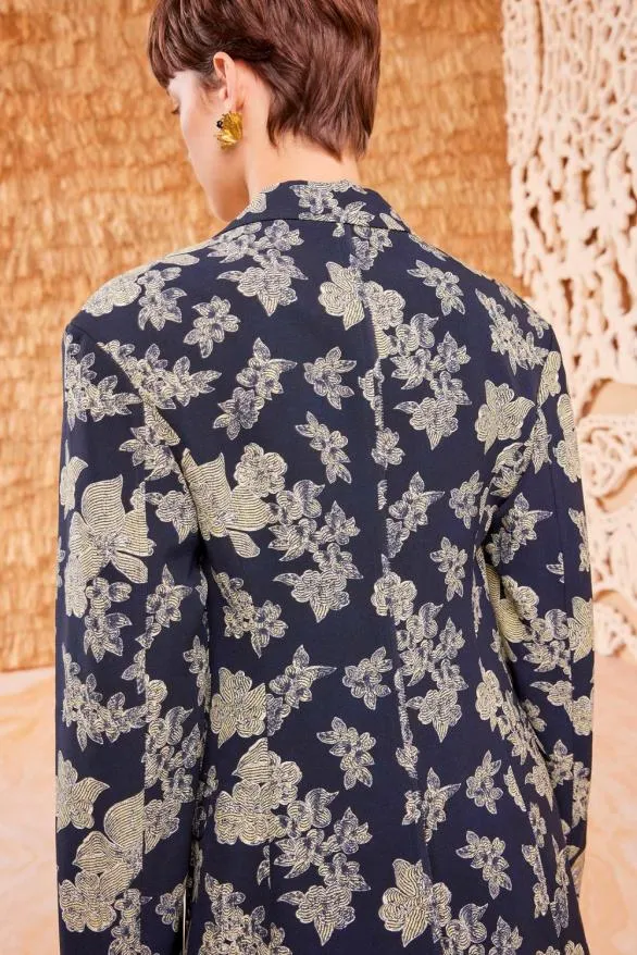 Amandine Blazer Minuit Women Ulla Johnson Coats And Jackets Amandine Blazer Minuit Women Ulla Johnson Coats And Jackets