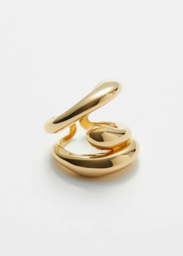 and Other Stories 18karat GoldPlated Sculptural Ring Gold Women Rings