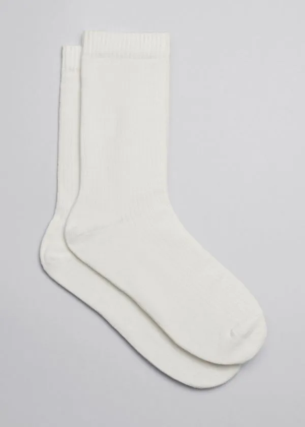 and Other Stories 2Pack Socks Cream Women Socks and Tights