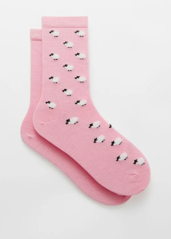 and Other Stories 2Pack Wool Socks Dusty Pink Women Socks and Tights