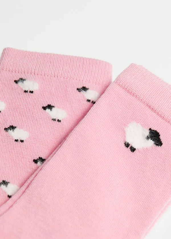 and Other Stories 2Pack Wool Socks Dusty Pink Women Socks and Tights