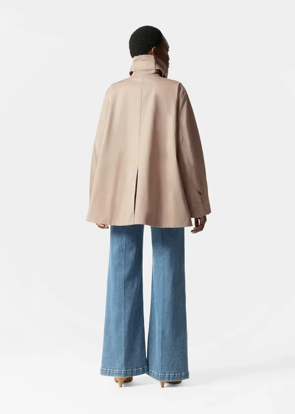 and Other Stories Aline FunnelNeck Jacket Beige Women Jackets and Coats