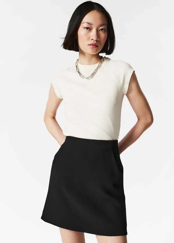 and Other Stories ALine Mini Skirt Black Women Skirts