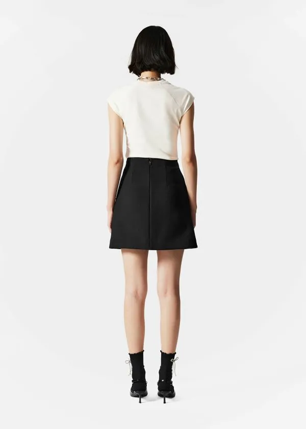 and Other Stories ALine Mini Skirt Black Women Skirts