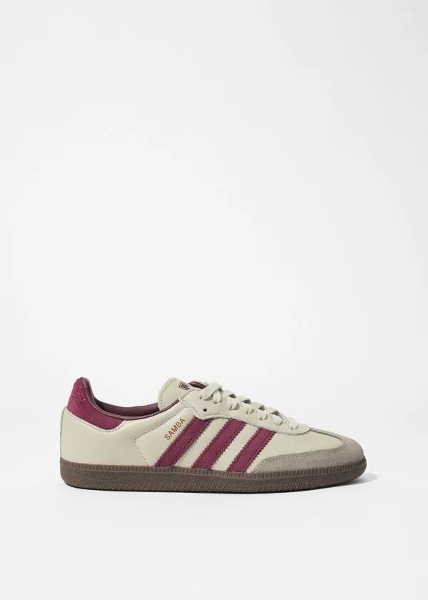 and Other Stories Adidas Samba OG Sneakers Beigeandburgundy Women Sneakers