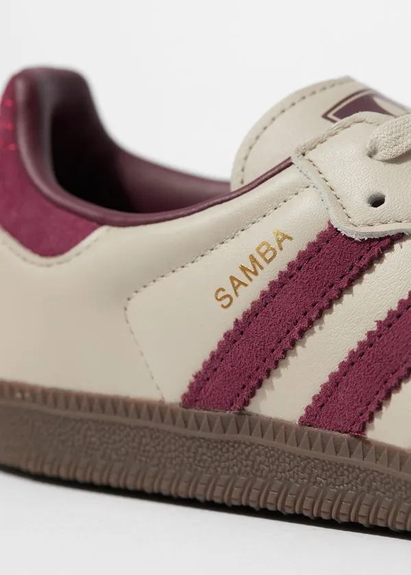and Other Stories Adidas Samba OG Sneakers Beigeandburgundy Women Sneakers