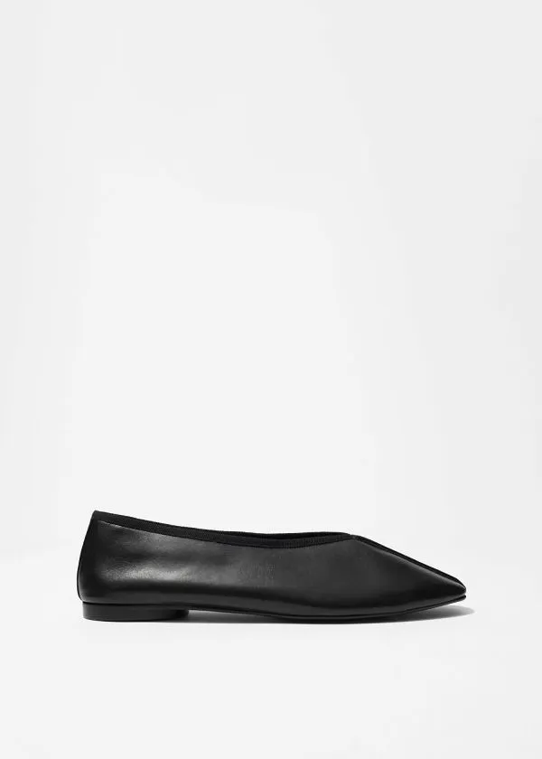 and Other Stories AlmondToe Ballerina Flats Black Women Ballerinas