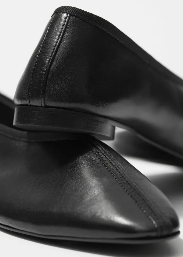 and Other Stories AlmondToe Ballerina Flats Black Women Ballerinas and Other Stories AlmondToe Ballerina Flats Black Women Ballerinas