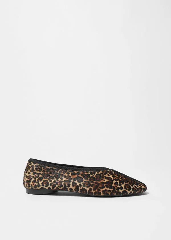 and Other Stories AlmondToe Ballerina Flats Leopard Women Ballerinas