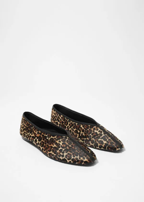 and Other Stories AlmondToe Ballerina Flats Leopard Women Ballerinas and Other Stories AlmondToe Ballerina Flats Leopard Women Ballerinas