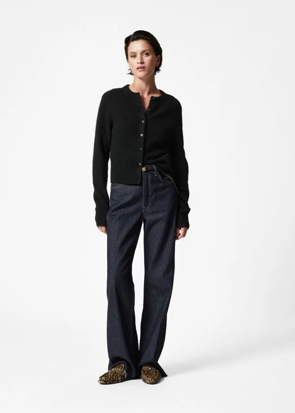 and Other Stories AlpacaBlend Knit Cardigan Black Women Knitwear