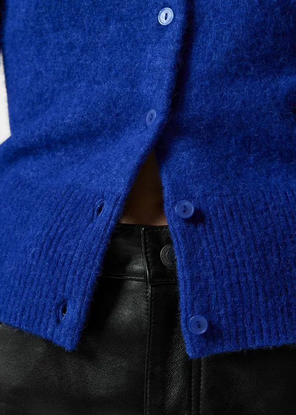 and Other Stories AlpacaBlend Knit Cardigan Blue Women Knitwear