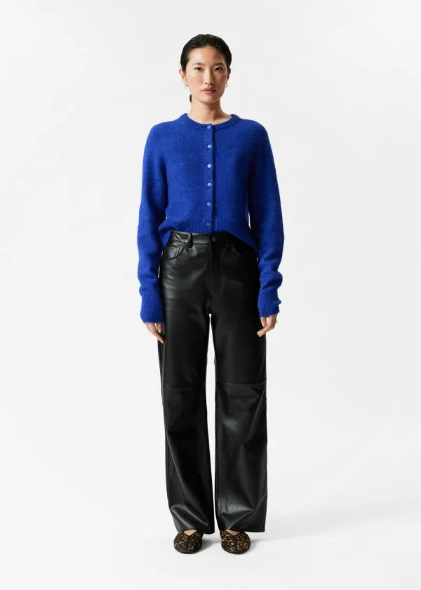 and Other Stories AlpacaBlend Knit Cardigan Blue Women Knitwear