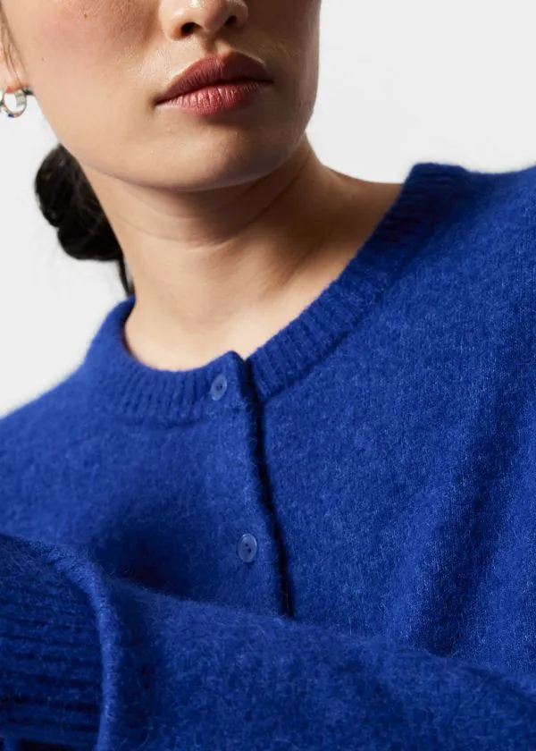 and Other Stories AlpacaBlend Knit Cardigan Blue Women Knitwear