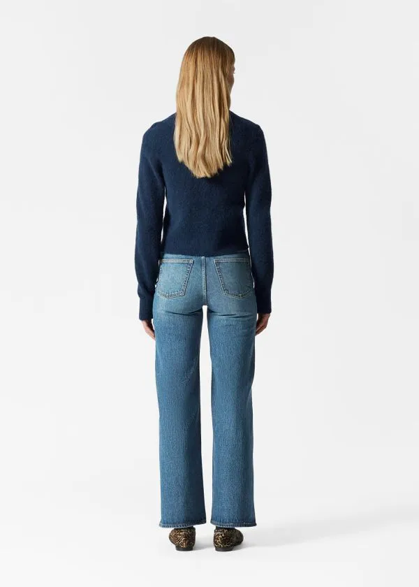 and Other Stories AlpacaBlend Knit Cardigan Dark Blue Women Knitwear