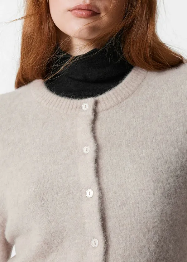 and Other Stories AlpacaBlend Knit Cardigan Greige Women Knitwear