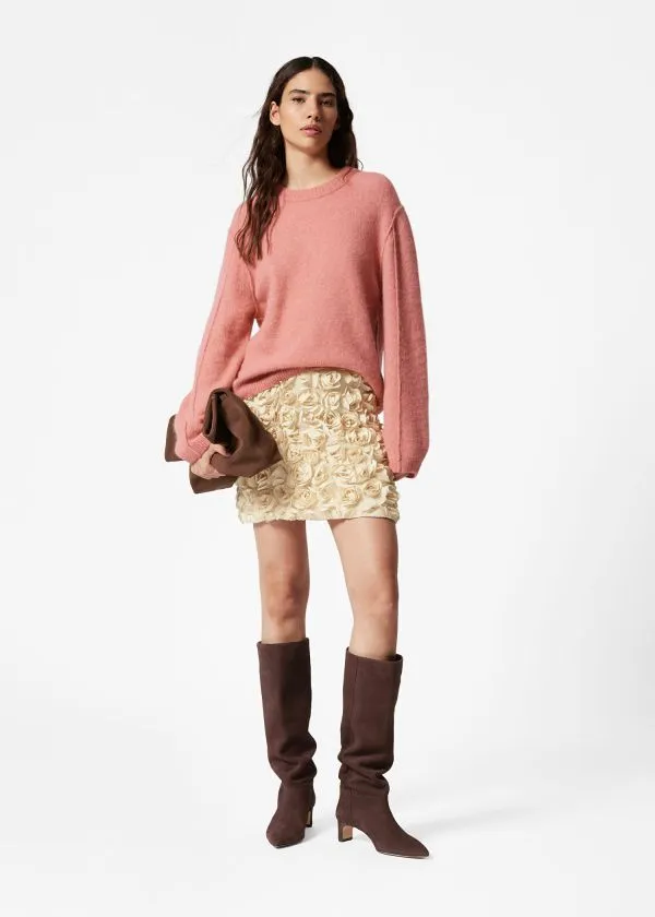 and Other Stories AlpacaBlend Knit Jumper Coral Women Knitwear