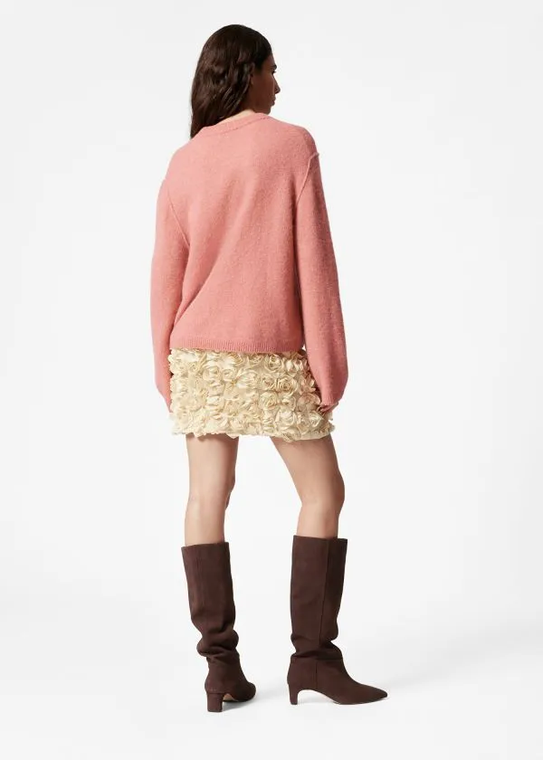 and Other Stories AlpacaBlend Knit Jumper Coral Women Knitwear