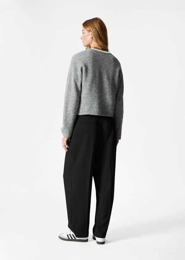 and Other Stories AlpacaBlend Knitted Cardigan Grey Women Knitwear