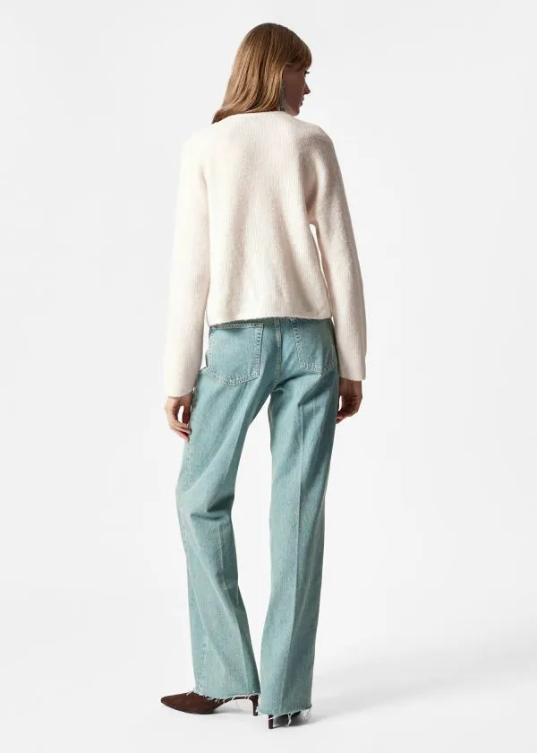 and Other Stories AlpacaBlend Knitted Cardigan White Women Knitwear