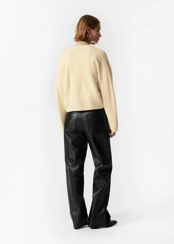 and Other Stories AlpacaBlend Knitted Cardigan Yellow Women Knitwear