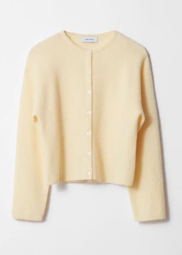 and Other Stories AlpacaBlend Knitted Cardigan Yellow Women Knitwear