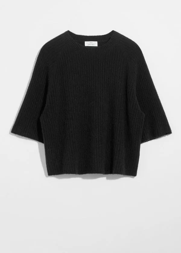 and Other Stories AlpacaBlend Knitted Top Black Women Knitwear