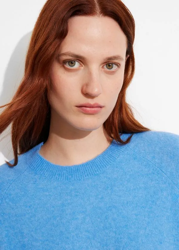 and Other Stories AlpacaBlend Knitted Top Blue Women Knitwear