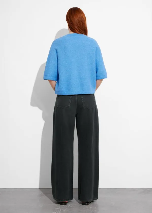and Other Stories AlpacaBlend Knitted Top Blue Women Knitwear