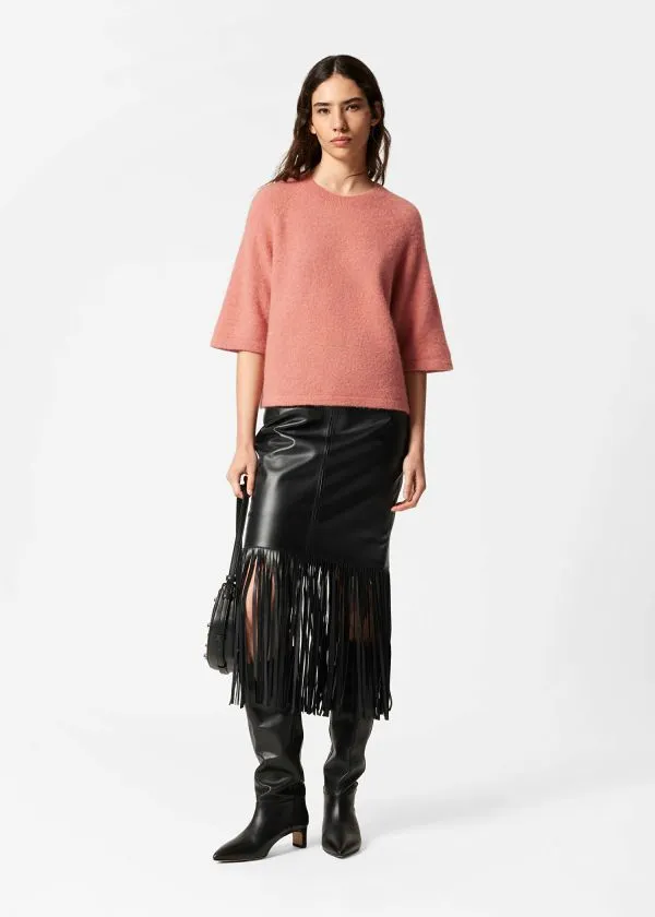and Other Stories AlpacaBlend Knitted Top Coral Women Knitwear