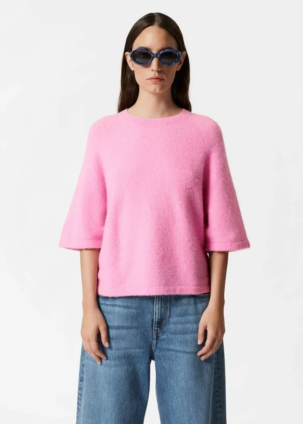 and Other Stories AlpacaBlend Knitted Top Soft Pink Women Knitwear