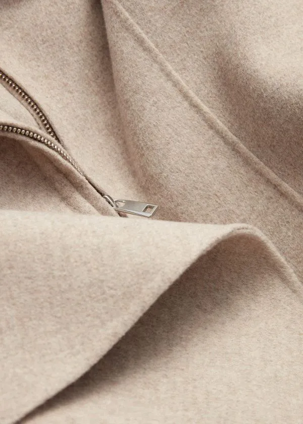 and Other Stories Asymmetric Wool Cape Beige Women Jackets and Coats and Other Stories Asymmetric Wool Cape Beige Women Jackets and Coats