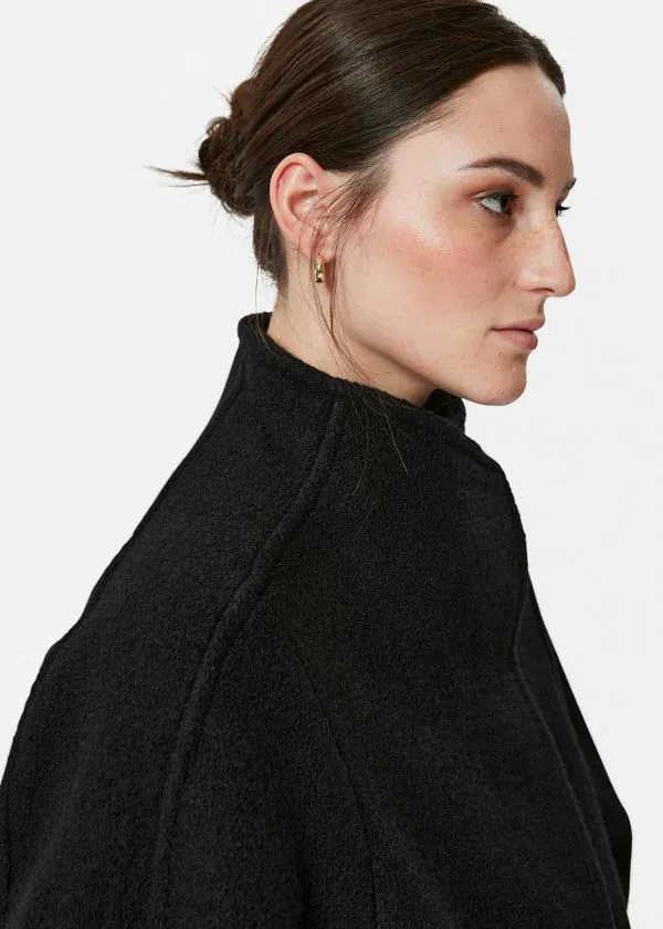 and Other Stories Asymmetric Wool Jacket Black Women Jackets and Coats
