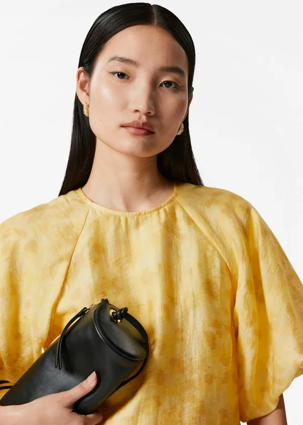and Other Stories BalloonSleeve Mini Dress Yellow Florals Women Dresses