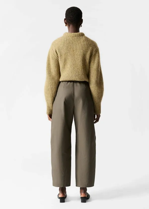 and Other Stories BarrelLeg Trousers Khaki Women Trousers and Other Stories BarrelLeg Trousers Khaki Women Trousers