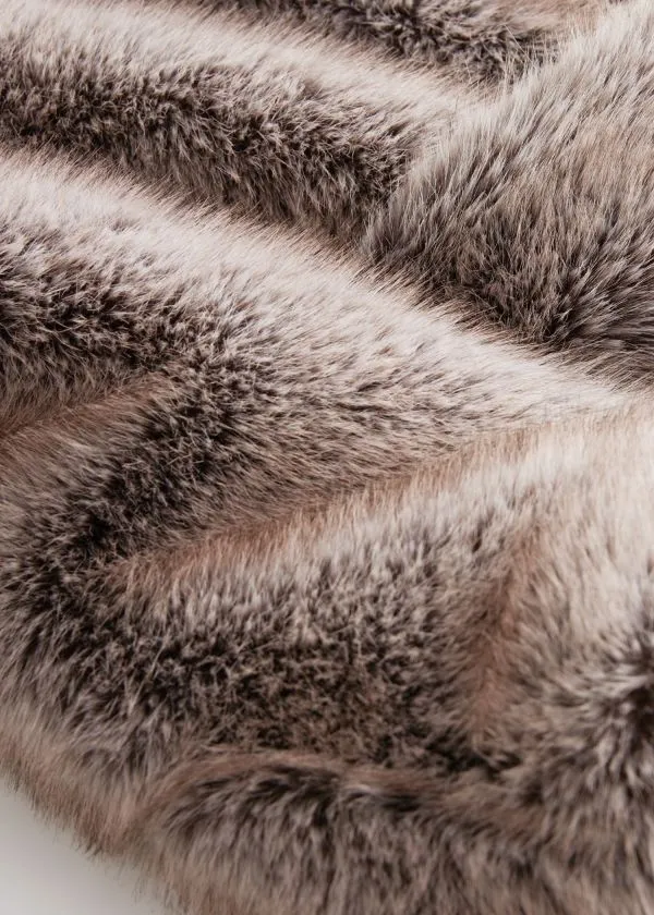 and Other Stories Belted Faux Fur Jacket Mole Women Jackets and Coats