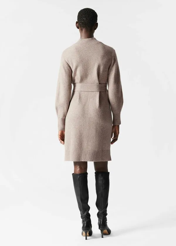 and Other Stories Belted Jumper Dress Caramel Women Dresses