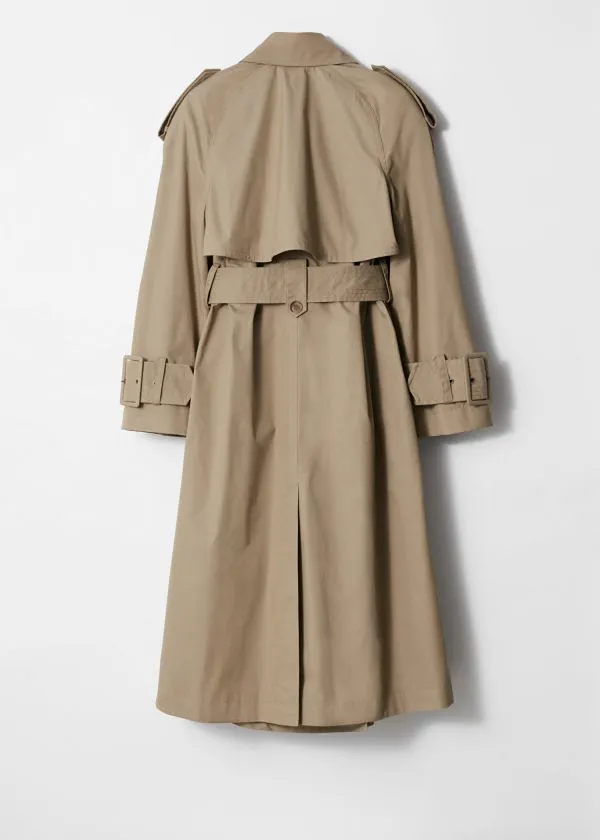 and Other Stories Belted Maxi Trenchcoat Beige Women Jackets and Coats