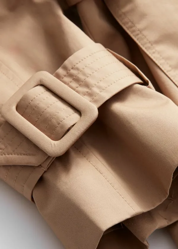 and Other Stories Belted Trench Coat Beige Women Jackets and Coats
